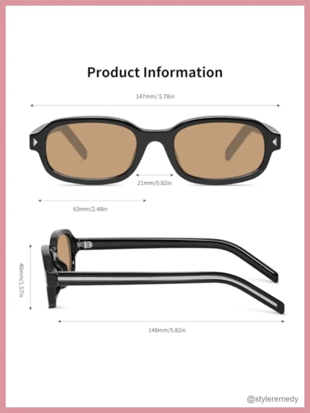 Retro Rectangle Sunglasses for Women Men, UV400 Protection Narrow Sunnies